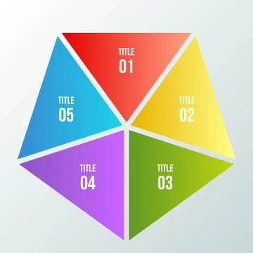 Circle chart, Geometric infographic with triangle shape Ilustración de archivo