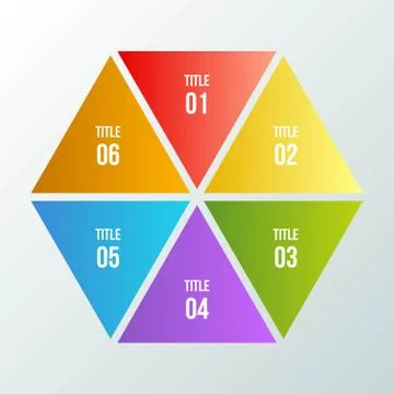 Circle chart, Geometric infographic with triangle shape Ilustración de archivo