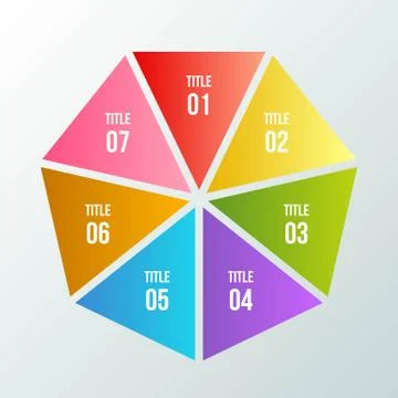 Circle chart, Geometric infographic with triangle shape Ilustración de archivo