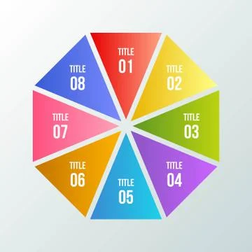 Circle chart, Geometric infographic with triangle shape Ilustración de archivo