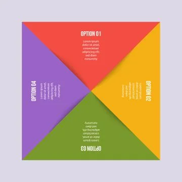 Circle chart, Geometric infographic with triangle shape Ilustración de archivo
