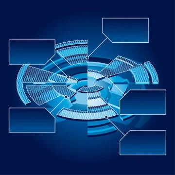 Circle chart Stock Illustration