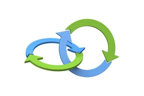 Circle Chart Infographic Element Arows on White Stock Illustration