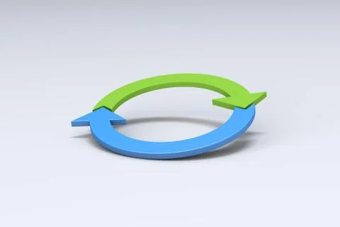 Circle Chart Infographic Element Arows on White Stock Illustration