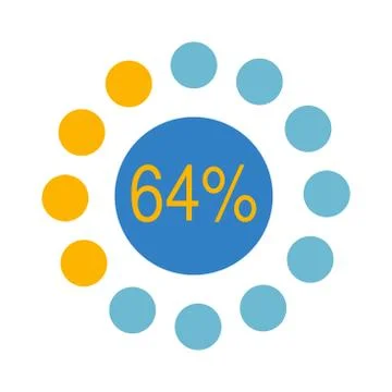 Circle chart infographic vector diagram, graph, presentation Illustrazione stock