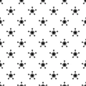 Circle chart with numbers pattern Illustrazione stock