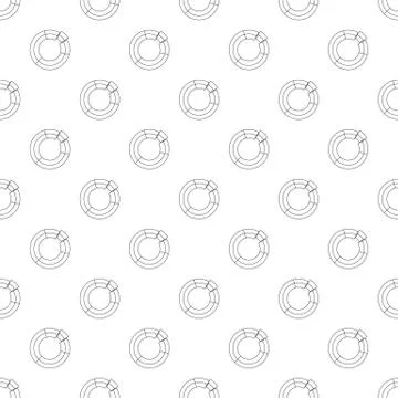 Circle chart pattern seamless 스톡 일러스트