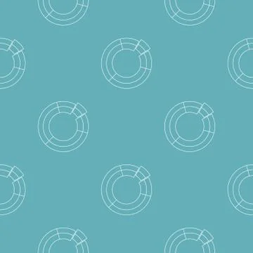 Circle chart pattern seamless 스톡 일러스트