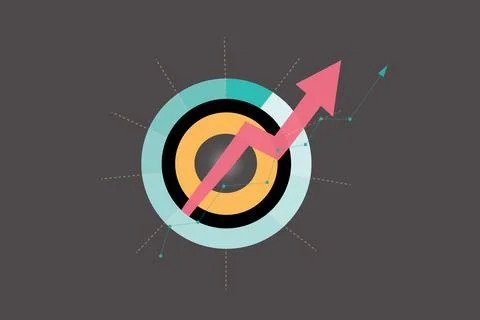 Circle chart for presentations, advertising, layouts, annual reports. Vecto.. Stock Photos