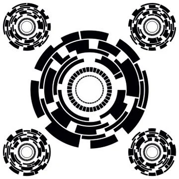 Circle charts Stock Illustration