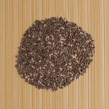 Circle of chia seeds 写真素材