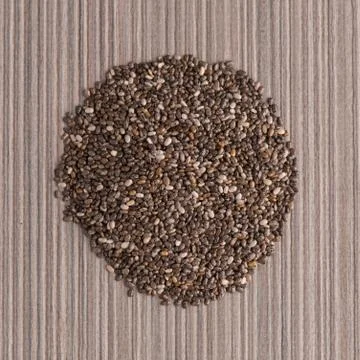 Circle of chia seeds 写真素材