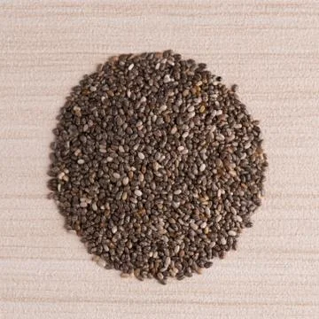 Circle of chia seeds 写真素材