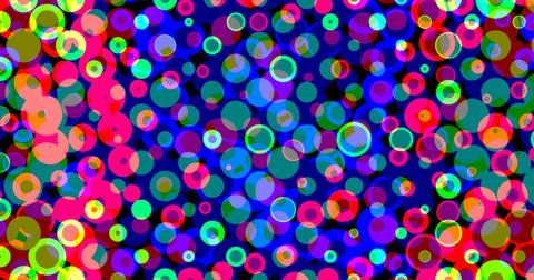 Circle Circular Bubble Colorful Background Pattern Cute Stock Illustration