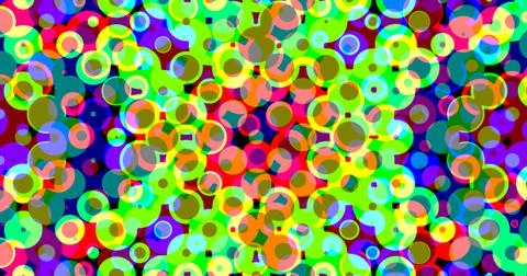 Circle Circular Bubble Colorful Background Pattern Cute Stock Illustration