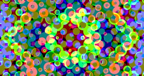 Circle Circular Bubble Colorful Background Pattern Cute Stock Illustration