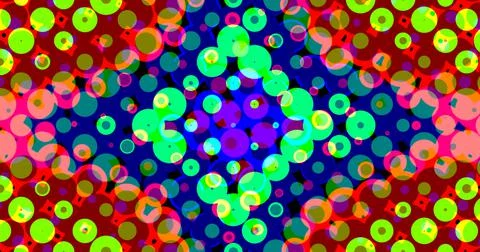 Circle Circular Bubble Colorful Background Pattern Cute Stock Illustration