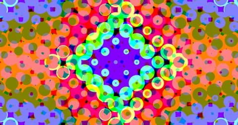 Circle Circular Bubble Colorful Background Pattern Cute Stockillustratie