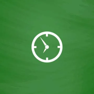 Circle Clock icon Stock Illustration