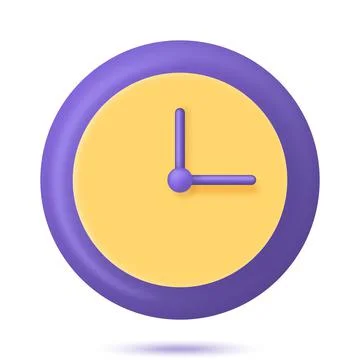 Circle clock icon Stock Illustration