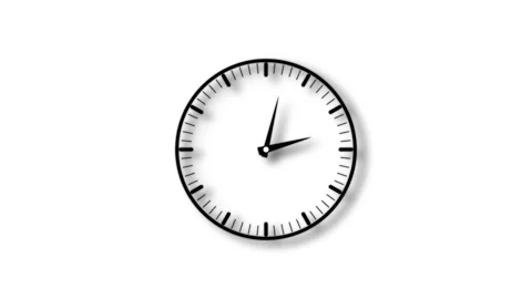 Circle clock line rotating animation with alpha channel. Stock-Footage 334127498