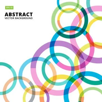Circle colorful abstract vector background Illustrazione stock