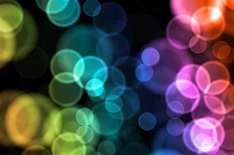 Circle colorful bokeh Illustrazione stock