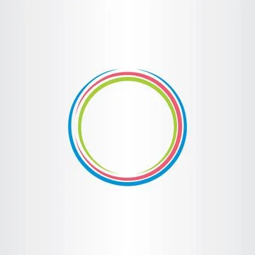 Circle colorful frame icon vector background design symbol Stock-Illustration