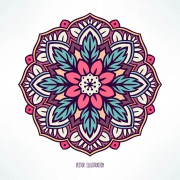 Circle colorful pattern Ilustración de archivo