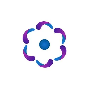 Circle colorful vector design template illustration Stock Illustration