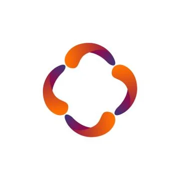 Circle colorful vector design template illustration Stock Illustration