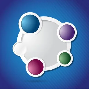 Circle colorloop business, template illustration design graphic Stock Illustration