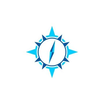 Circle Compass Rose Logo Template Illustration Design. Vector EPS 10. イラスト素材