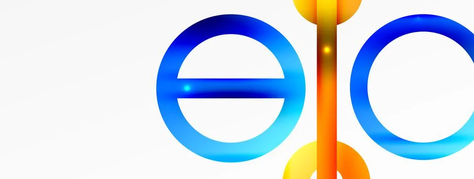Circle composition abstract background. Trendy techno business template for Stock Illustration