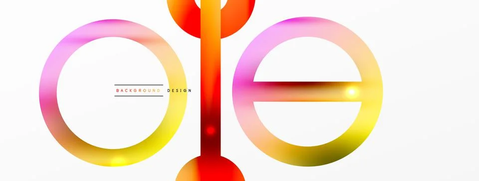 Circle composition abstract background. Trendy techno business template for Illustrazione stock