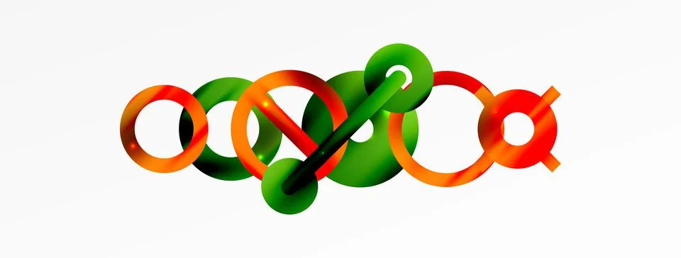 Circle composition abstract background. Trendy techno business template for Stock Illustration
