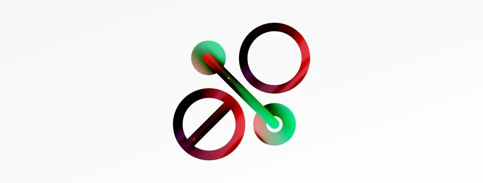 Circle composition abstract background. Trendy techno business template for Stock Illustration