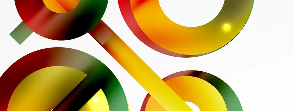 Circle composition abstract background. Trendy techno business template for 스톡 일러스트