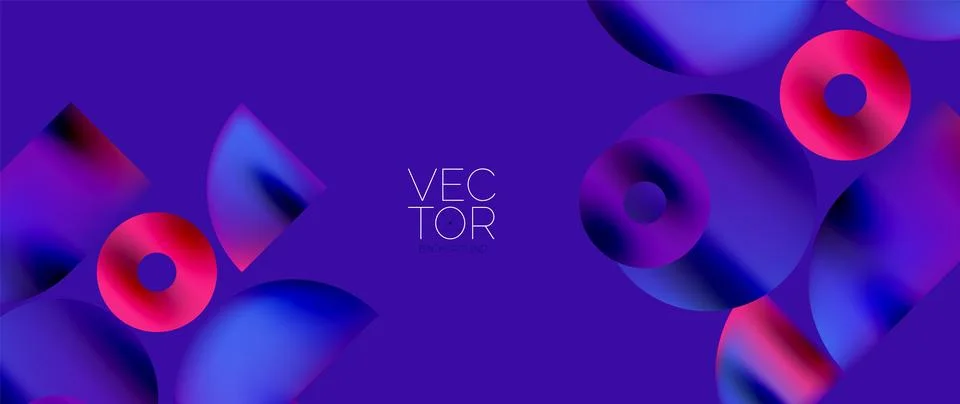 Circle composition abstract wallpaper background Illustrazione stock