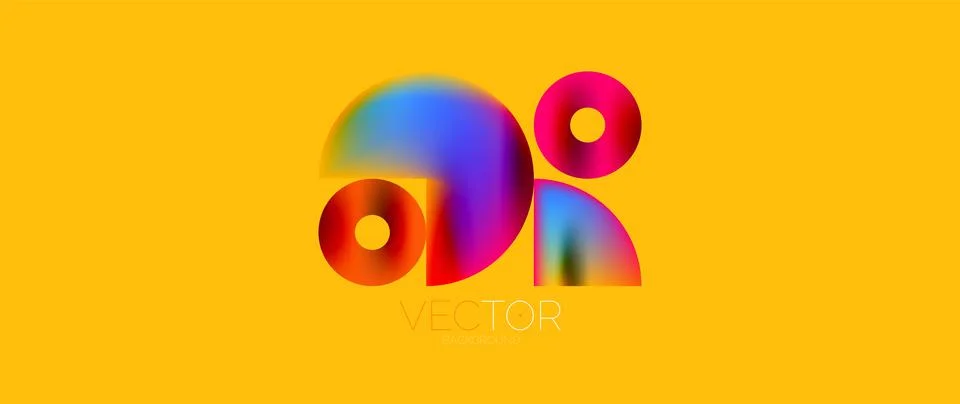 Circle composition abstract wallpaper background Stock Illustration
