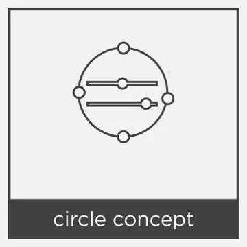 Circle concept icon isolated on white background Stock Illustration