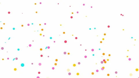 Circle confetti white Stock Footage 195934515