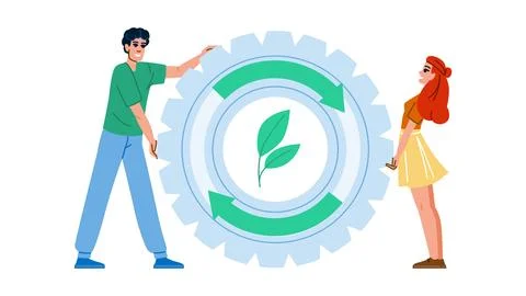 Circle continuous improvement vector Illustrazione stock