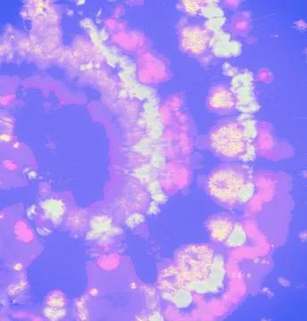 Circle Cool Paint. Batik Ink Kaleidoscope. Stock Illustration