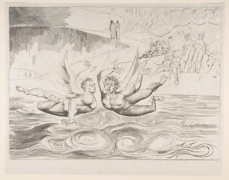 The Circle of Corrupt Officials: The Devils Mauling Each Other ca. 182527 W.. Stock Illustration