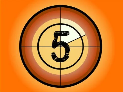 Circle Countdown - At 5 Stock-Illustration