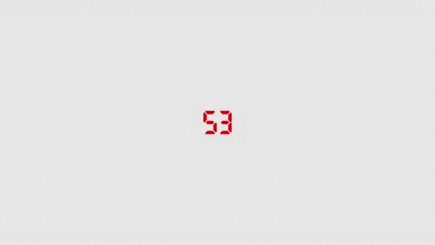 Circle countdown one minute animation from 60 to 0 seconds, Countdown video Stock Footage 289791733