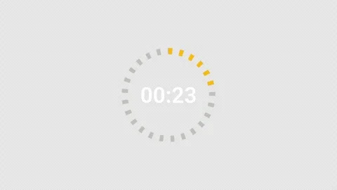 Circle countdown thirty seconds animation from 30 to 0 seconds Stock-Footage 286035699