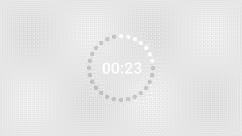 Circle countdown thirty seconds animation from 30 to 0 seconds Stock-Footage 286036361