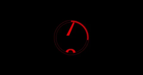 Circle countdown timer animation from 10 to 0 second animation on a transparent Stock Footage 337715755